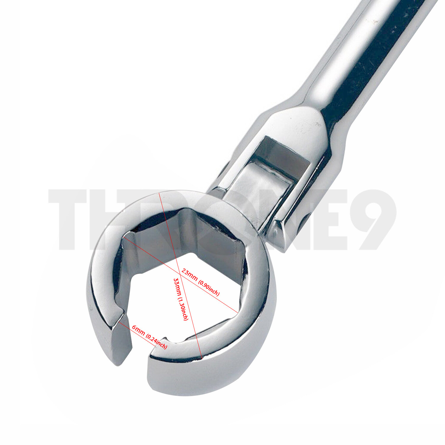 Oxygen Sensor Wrench | O2 Flexible Head 7/8″ Auto Repair 22mm Hex 6pt Tool