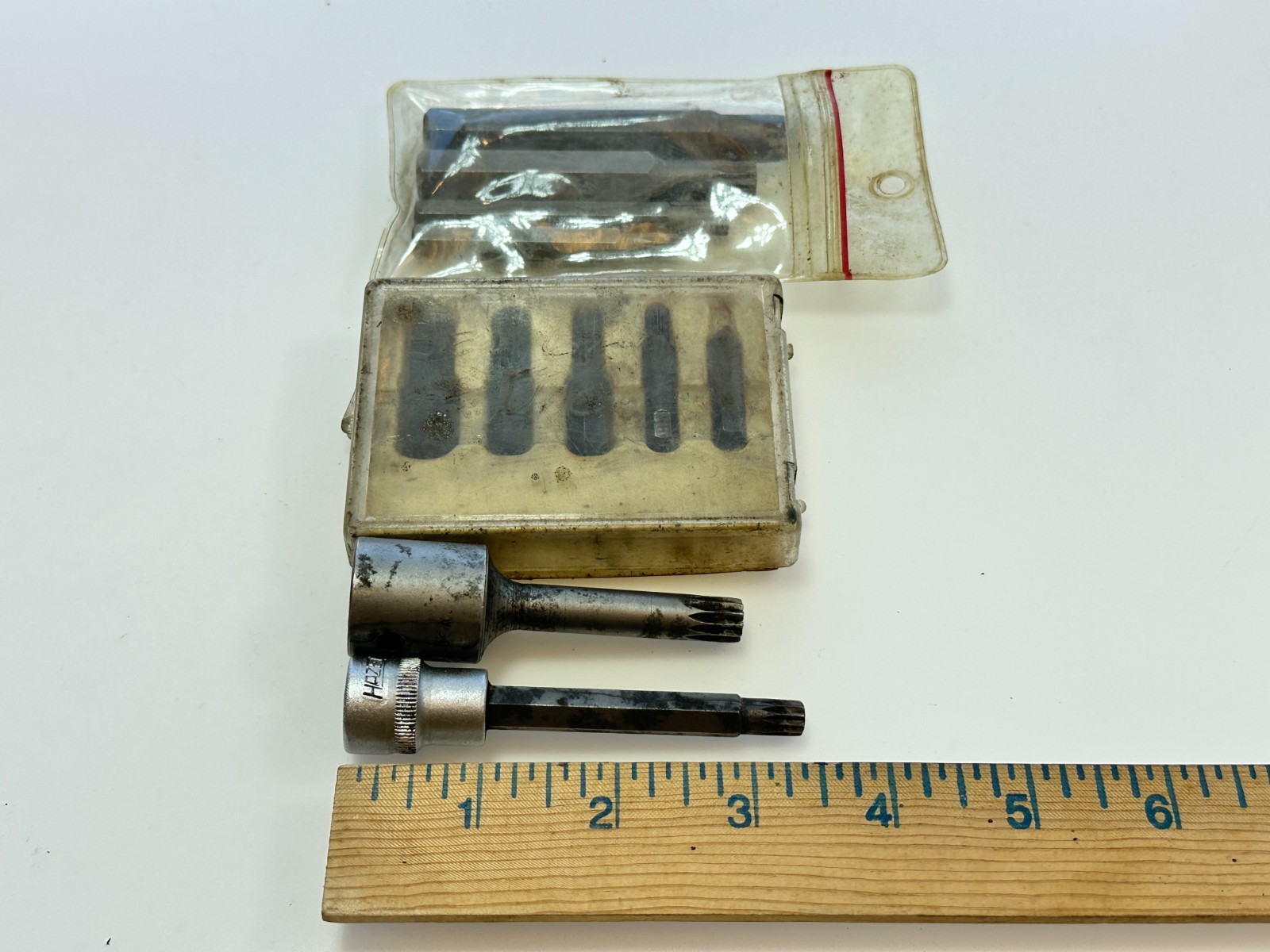 HAZET 8808 & Robinair 10708 RIBE Spline Bit Socket Pair w/ MAC SEL-629 & Others