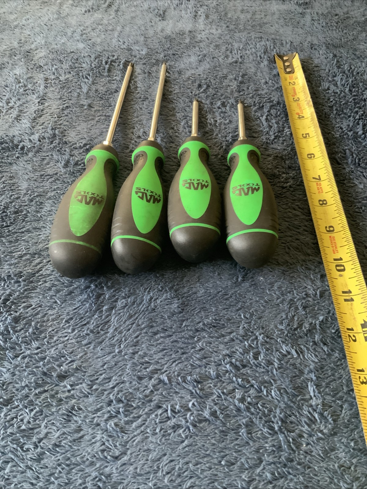 Mac Tools 4pc Torx Screwdrivers, Green, Tt25, T20, T15, T10…….