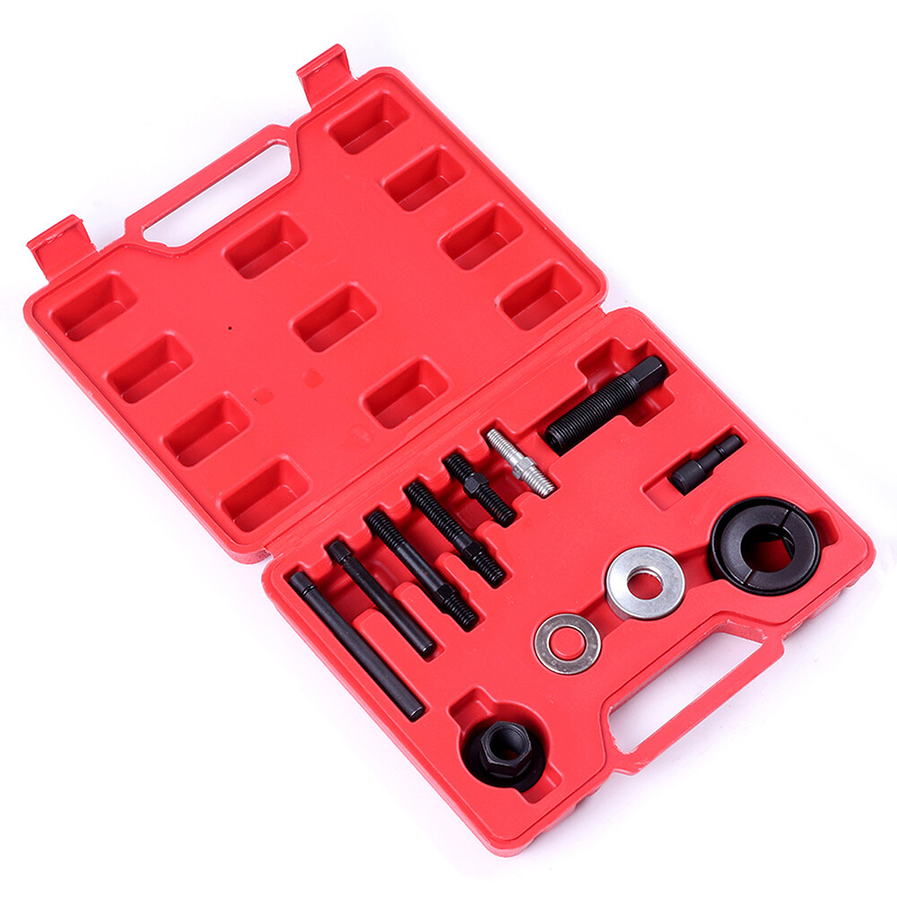 13 PCS Pulley Puller and Installer Power Steering Pump Remover Alternator Kit