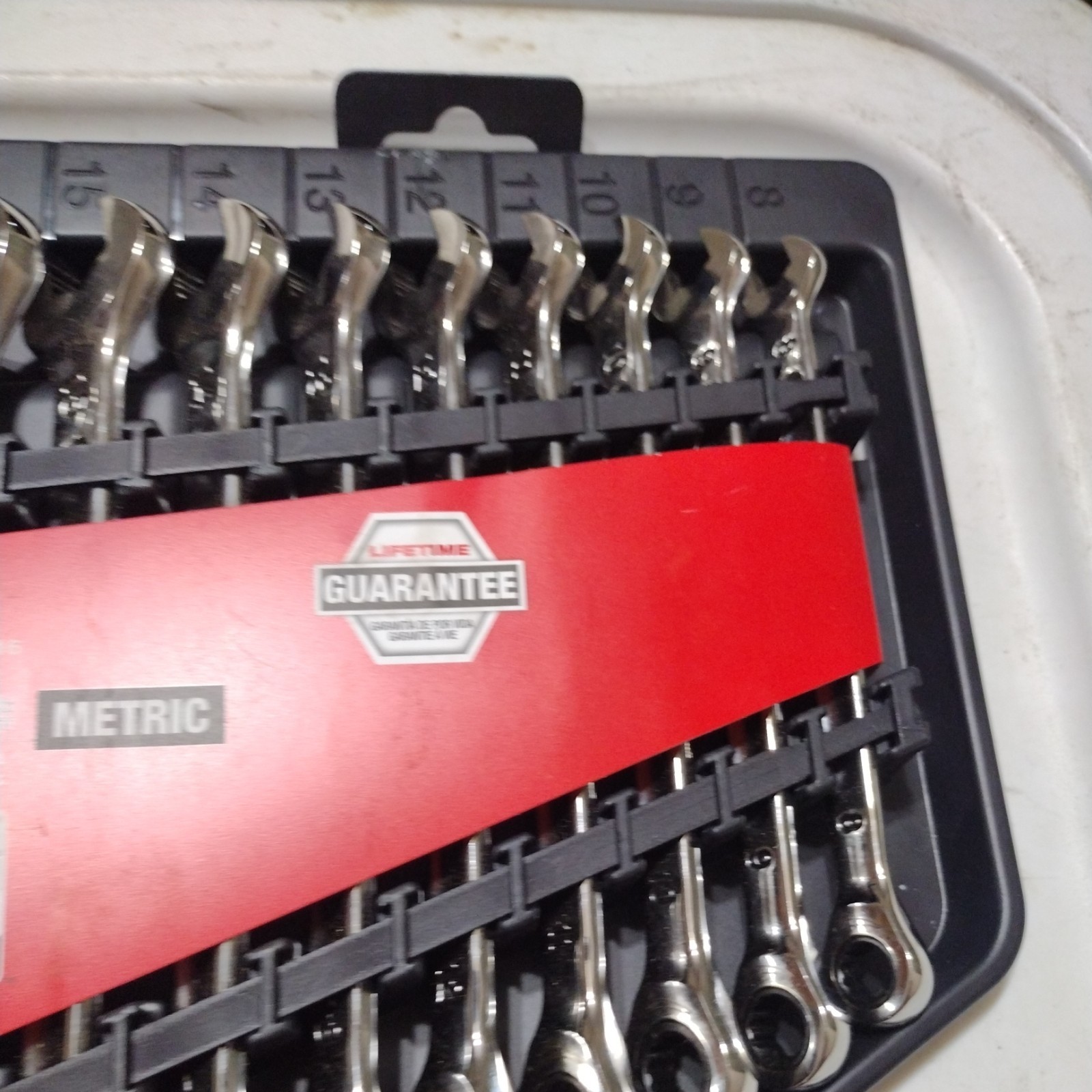 Milwaukee 15pc MAX BITE Metric Ratcheting Combo Wrench Set 8-22mm #48-22-9516
