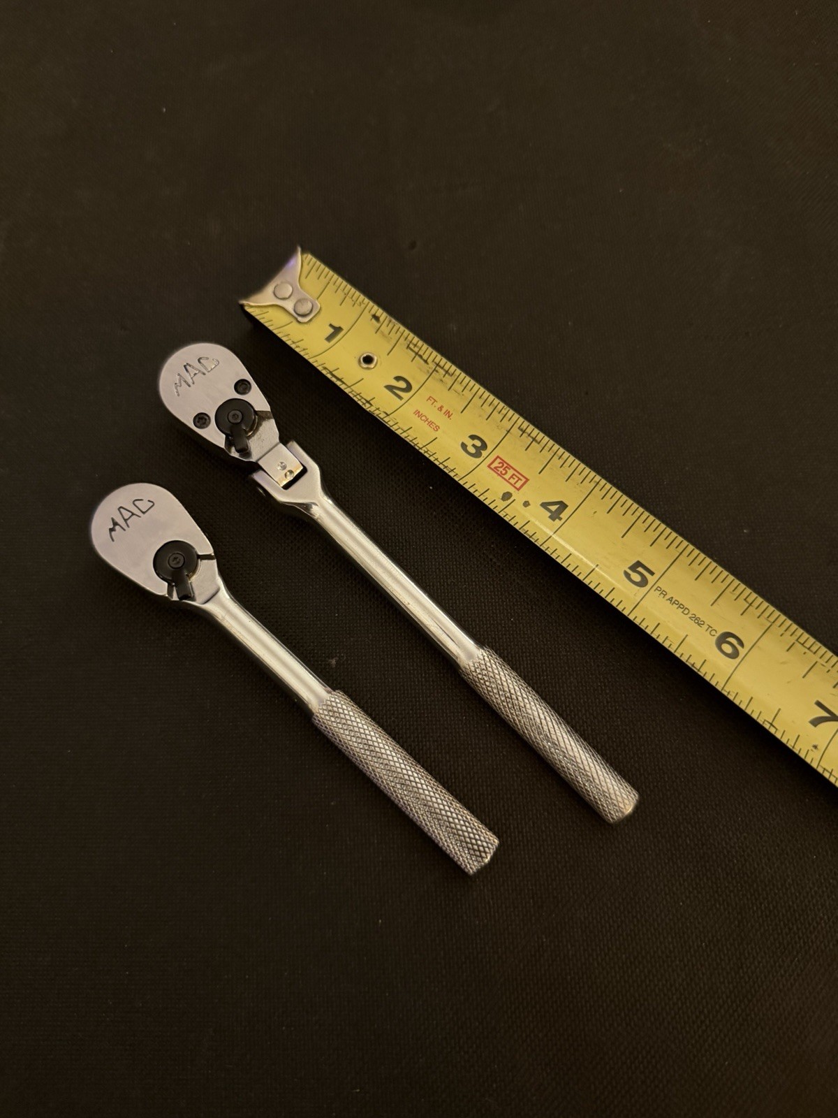Mac Tools 2 Piece 1/4” Ratchet Lot – MR5 – MR5F – USA