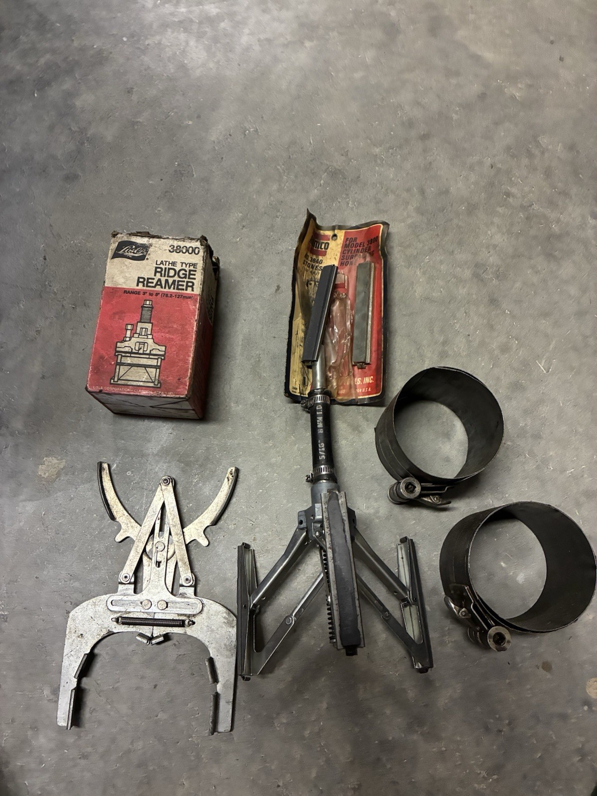MAC Ring Compressor, Lisle Ridge Reamer, Cyl Honing Tool, Groove Tool Assortment
