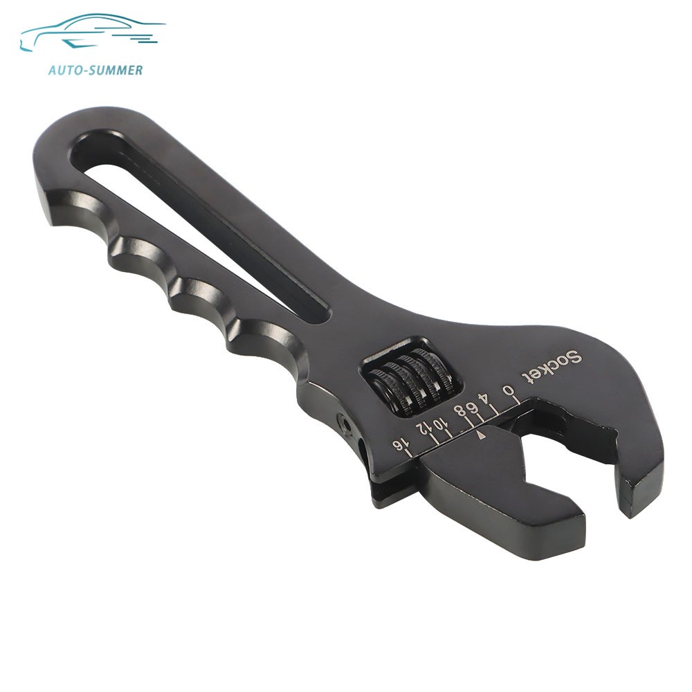 New Black Adjustable Aluminum 3AN-16AN Wrench Spanner Tool For Hose End Fitting