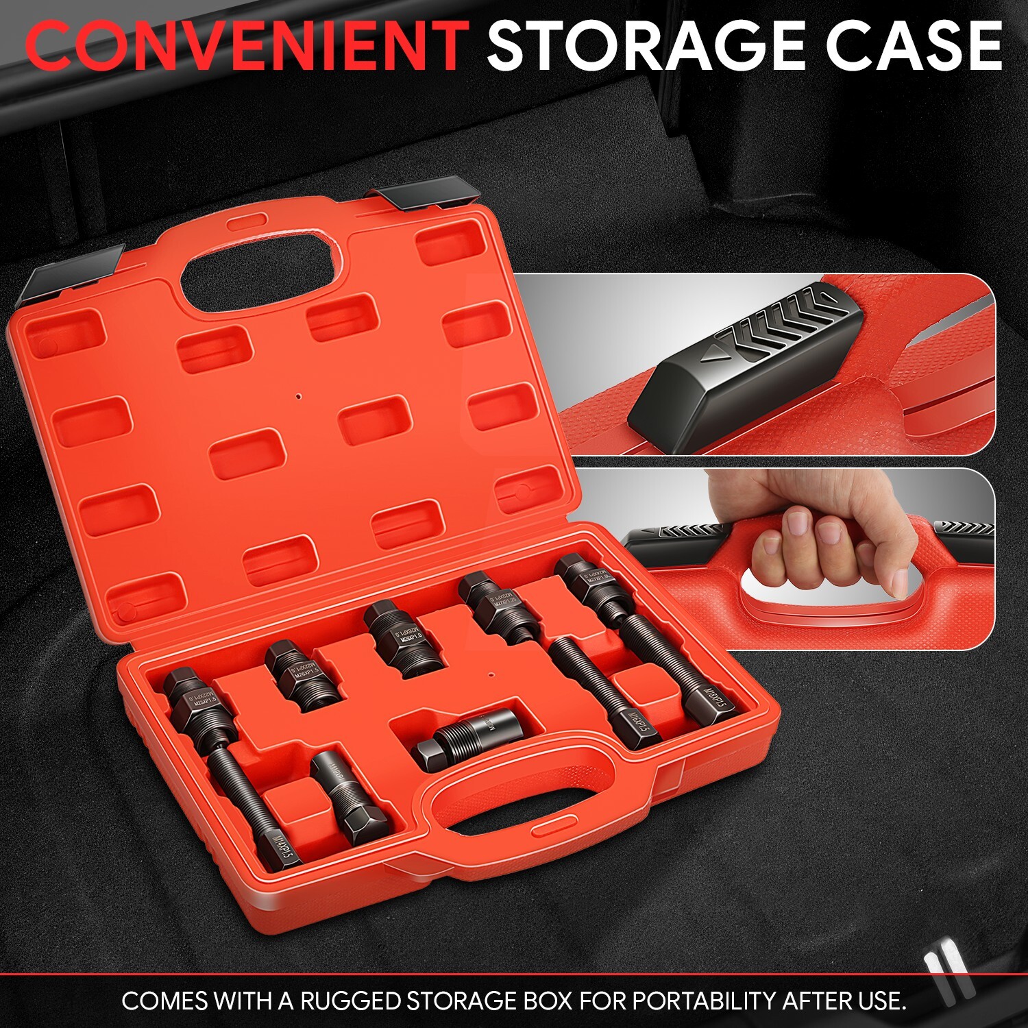 For Yamaha Honda Suzuki Kawasaki Ducati Motorcycle Flywheel Puller Set w/ Case