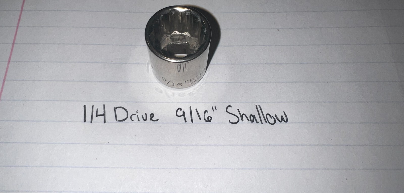 Craftsman USA 1/4″ Dr – SAE and Metric Shallow Socket 6 and 12 Point Pick Sizes!