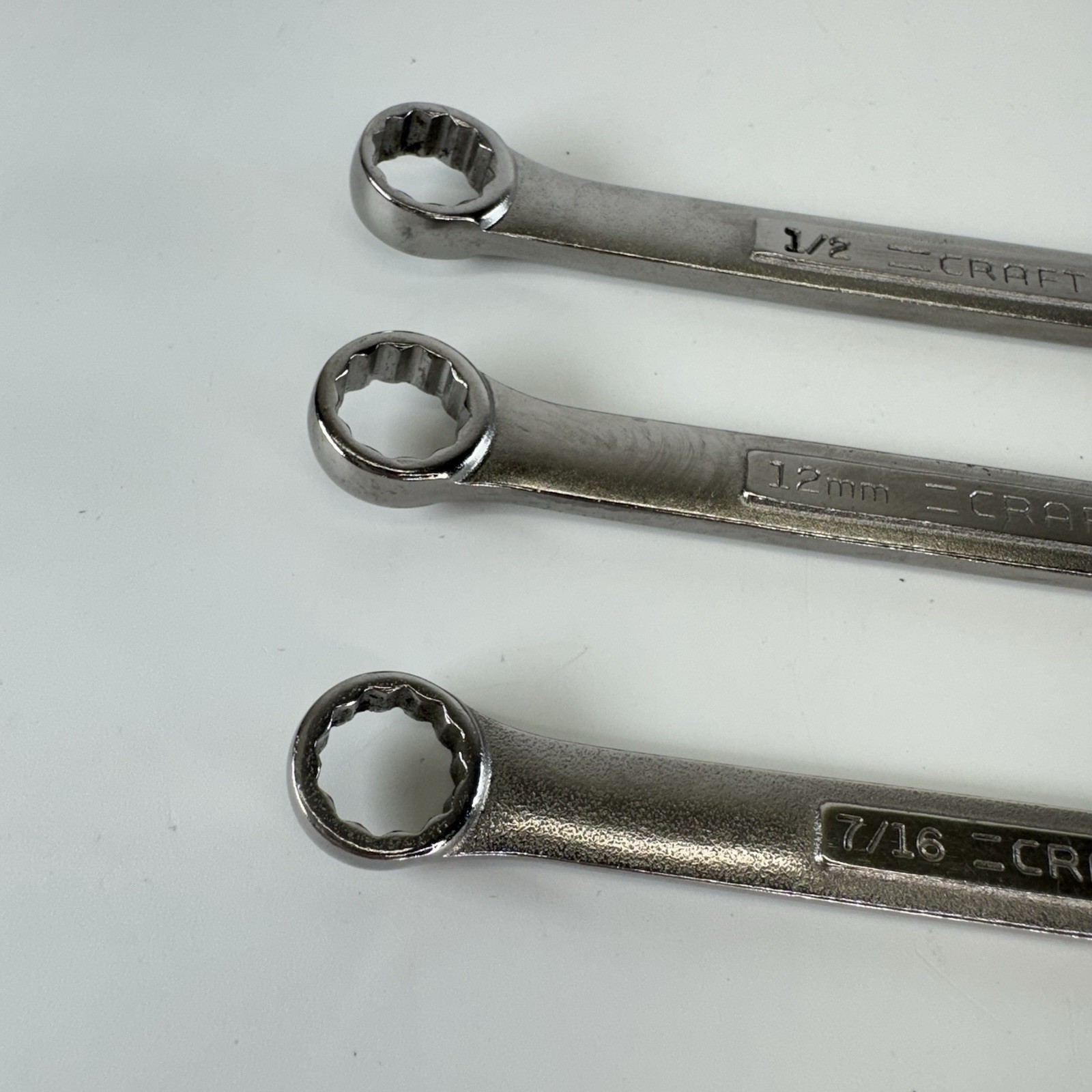 Craftsman Lot of 3 Combination Wrenches 44694 44695 42916 USA