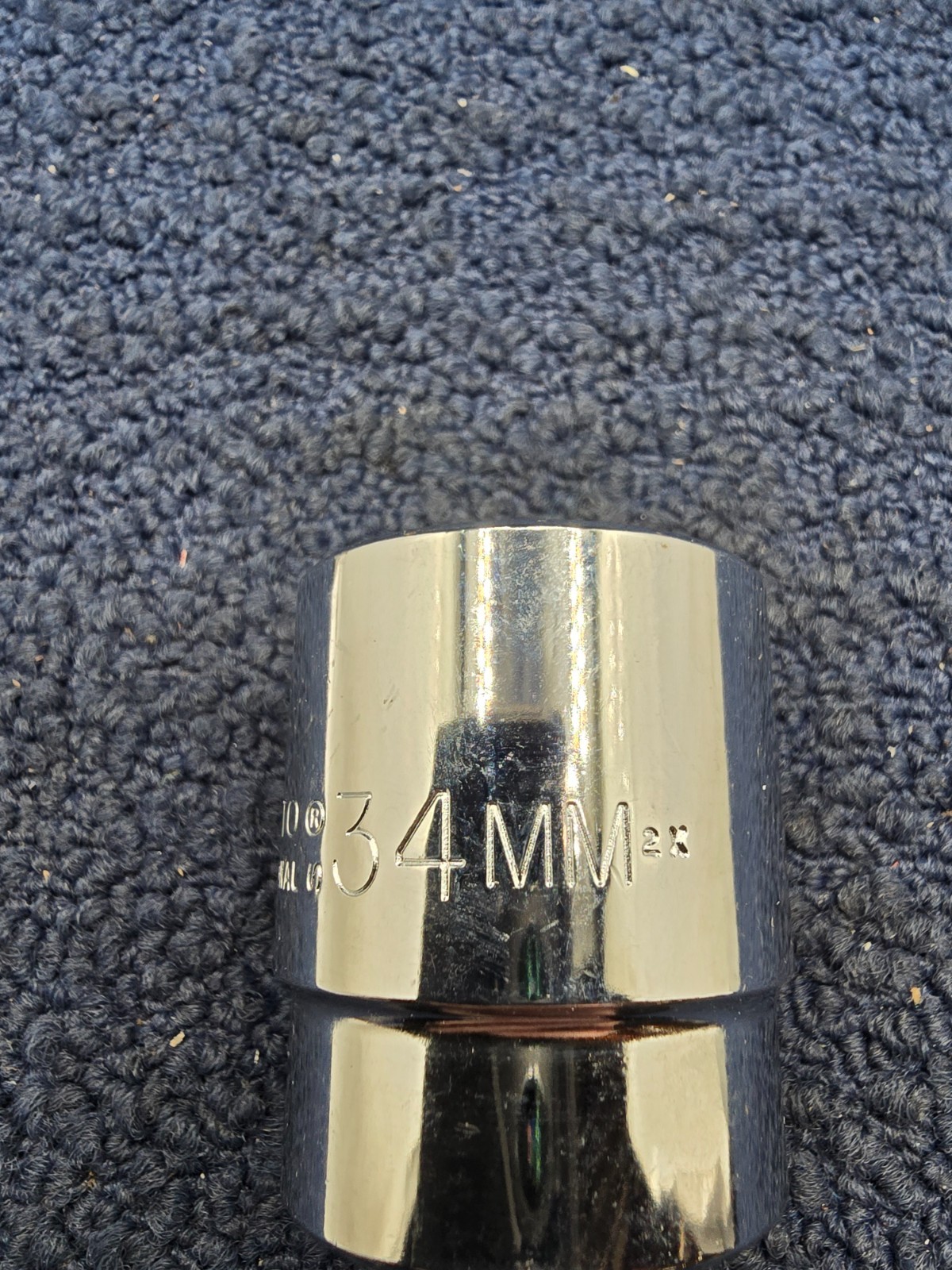 PROTO J5434M: 1/2″ Drive 34 mm 12-Point Metric Standard Socket