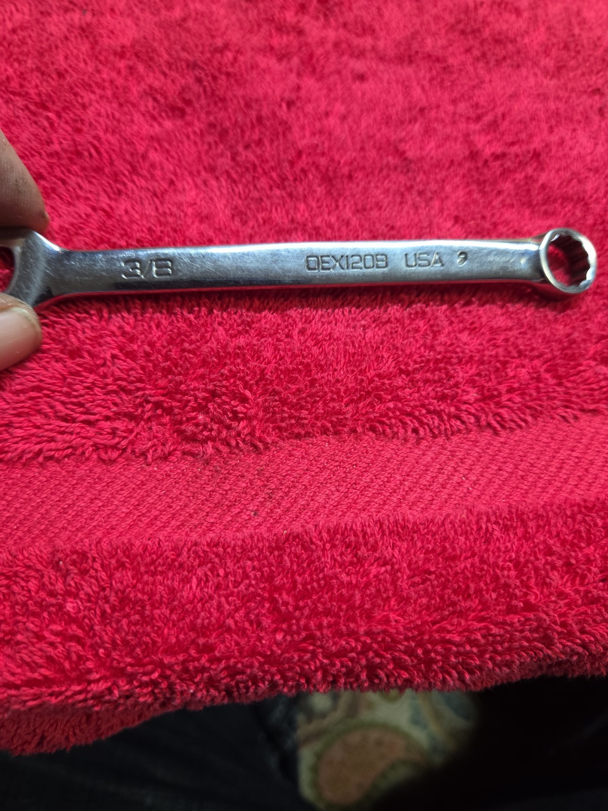 Snap On 3/8″ 12PT Short Chrome Combination Wrench OEX120B