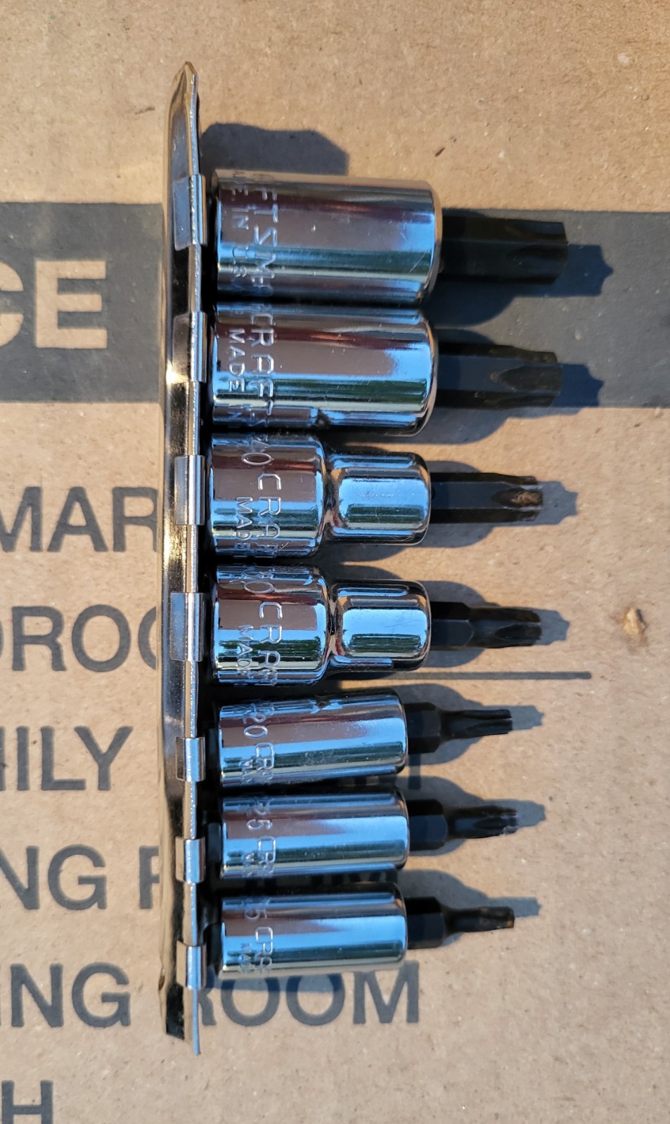 Craftsman 1/4, 3/8 Drive Hex, Torx Socket Set & Ratchet USA 20 Piece.