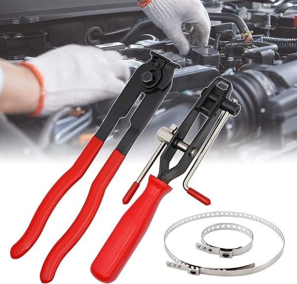 Pneumatic Air Power CV Joint Boot Expander Install Tool & Clamp Pliers Clips Set