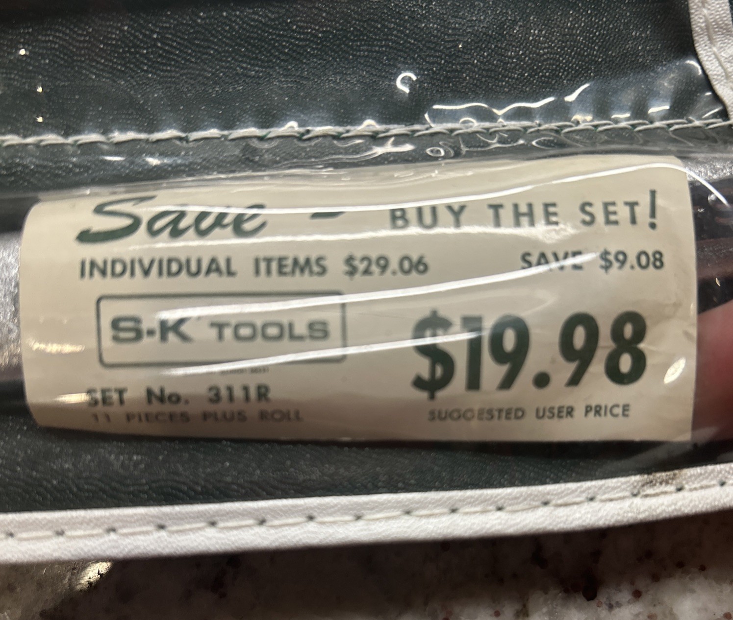 Vtg S-K 11 pc SAE double box wrench No. 311R Made In U.S.A. Excellent- Read