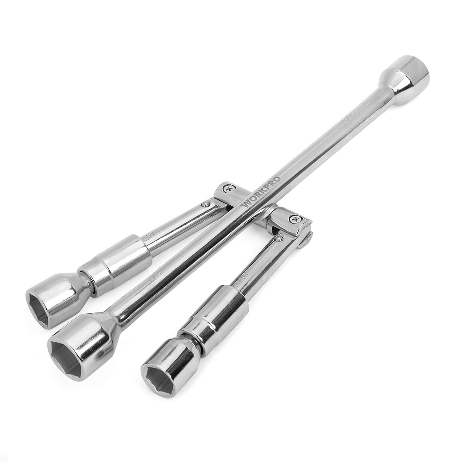 Universal 14-Inch Folding Lug Wrench – 4-Way Cross Tool for Tire Changes