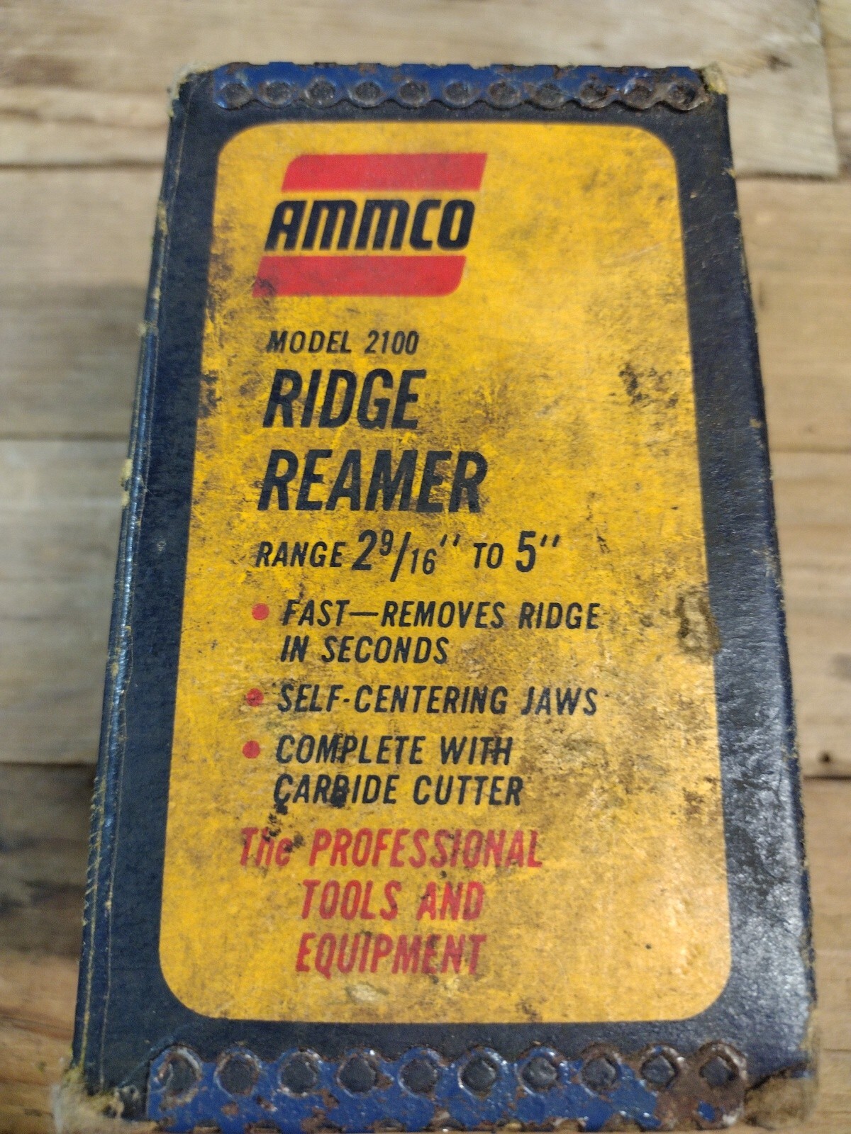 Ammco Model 2100 Ridge Reamer Tool INCOMPLETE Range 2 9/16” to 5 Vintage USA