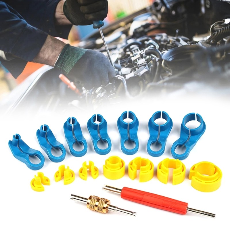 Profession Car Air Conditioning Hose Fuels Line Disconnect Tool with Storage Box