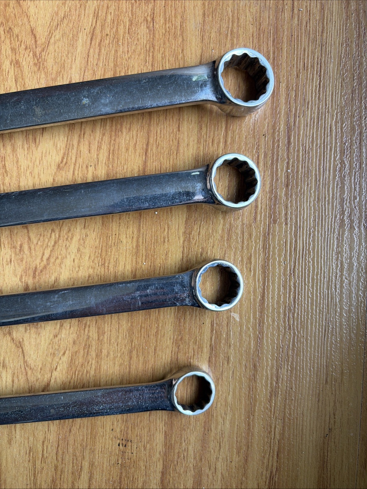 Snap-on OEX24 OEX22 OEX20 OEX18 SAE Combination Wrench Set 4pc USA 3/4 11/16 5/8