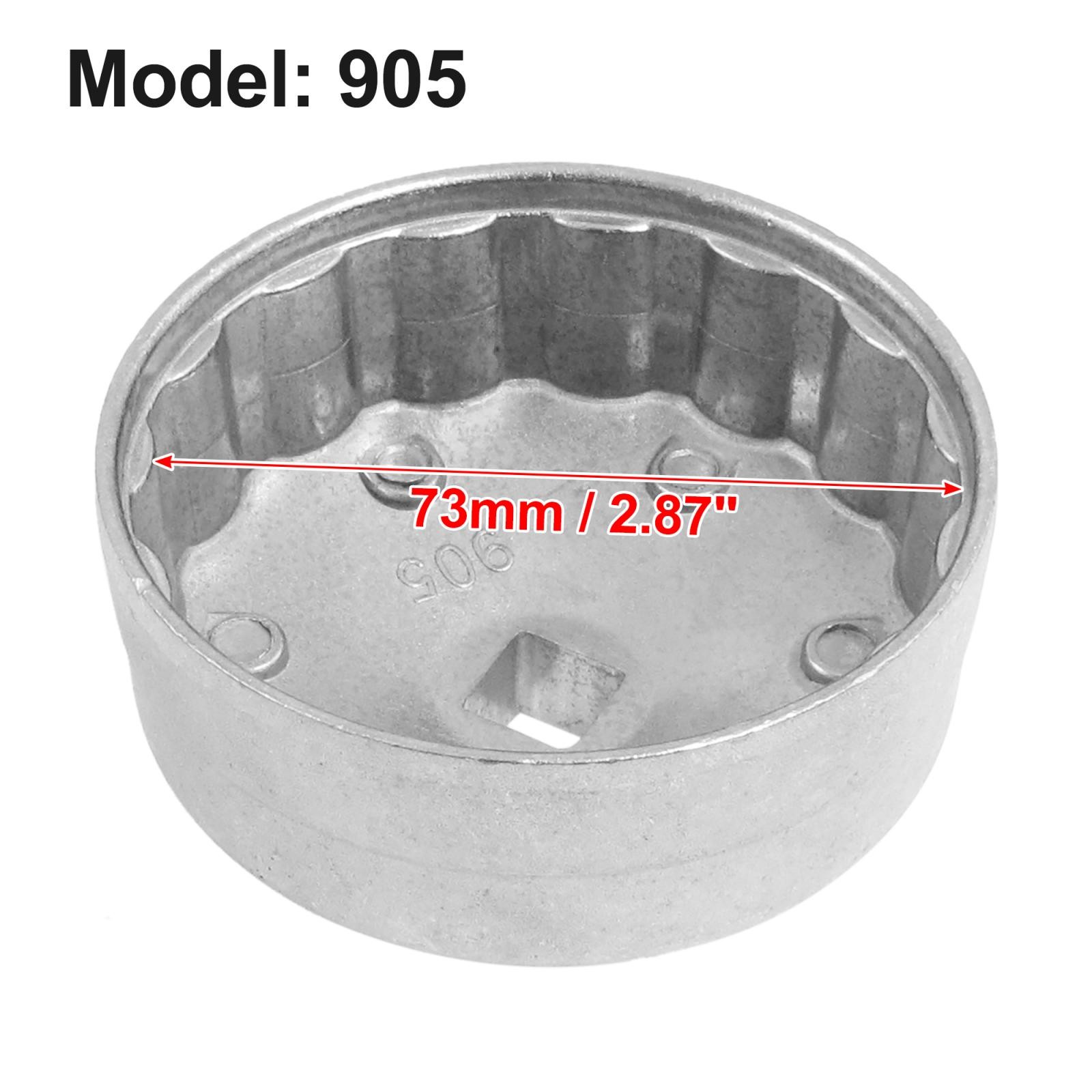 1/2″ Square Drive 15 Flutes Cap Style Oil Filter Wrench 73mm Inner Diameter