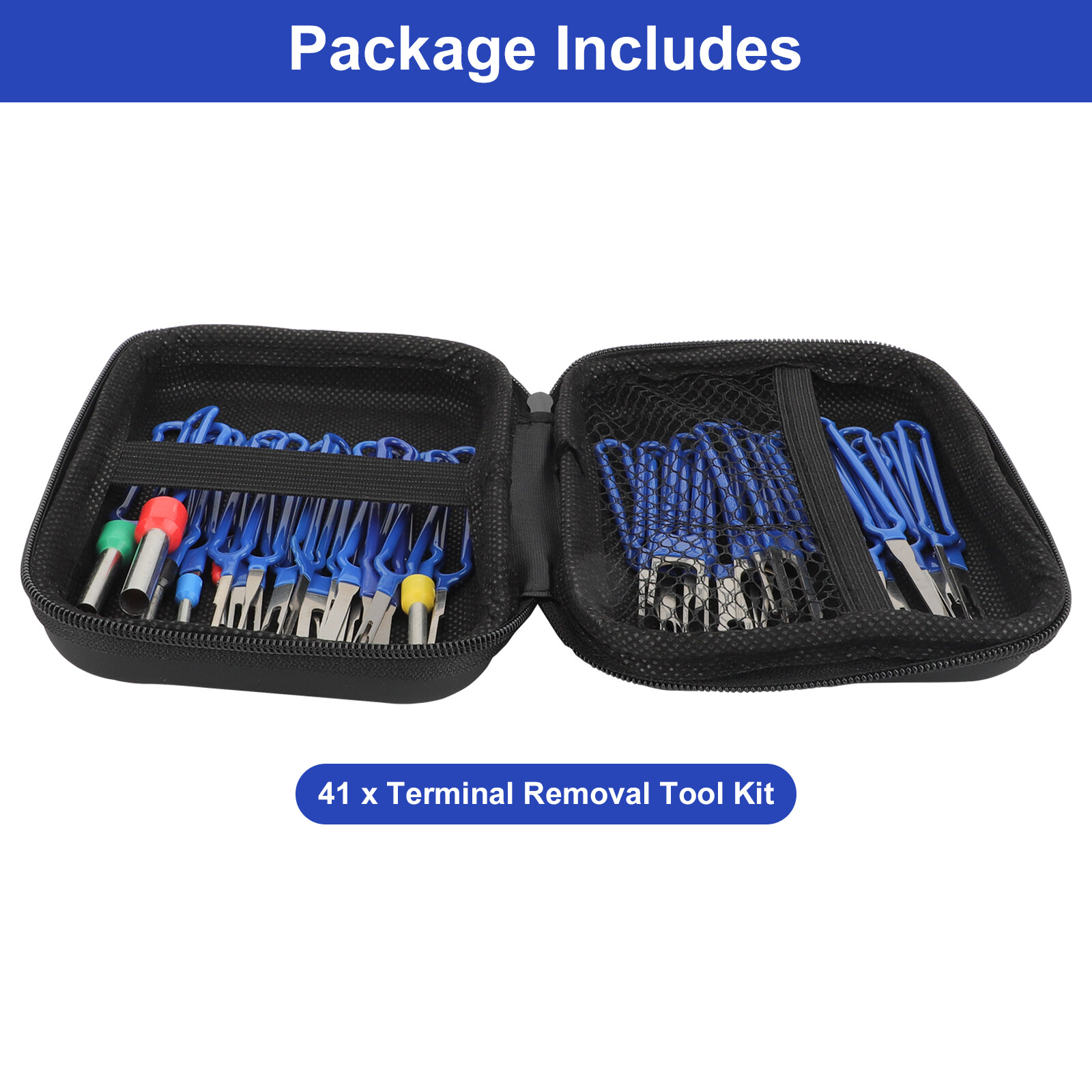 41xPinExtractorTerminalEjectorConnectorRemovalToolWithProtectiveBag