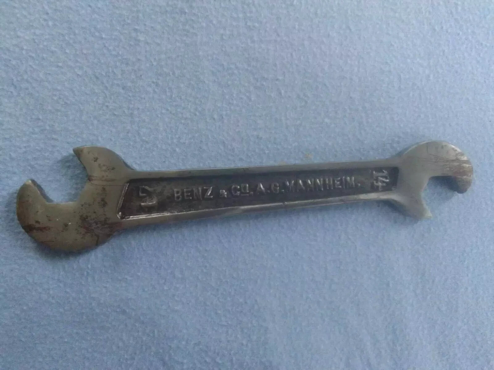 Mercedes Prewar Open End Wrench 1886-1926 Benz & Co. A.G. Mannheim 14-17mm