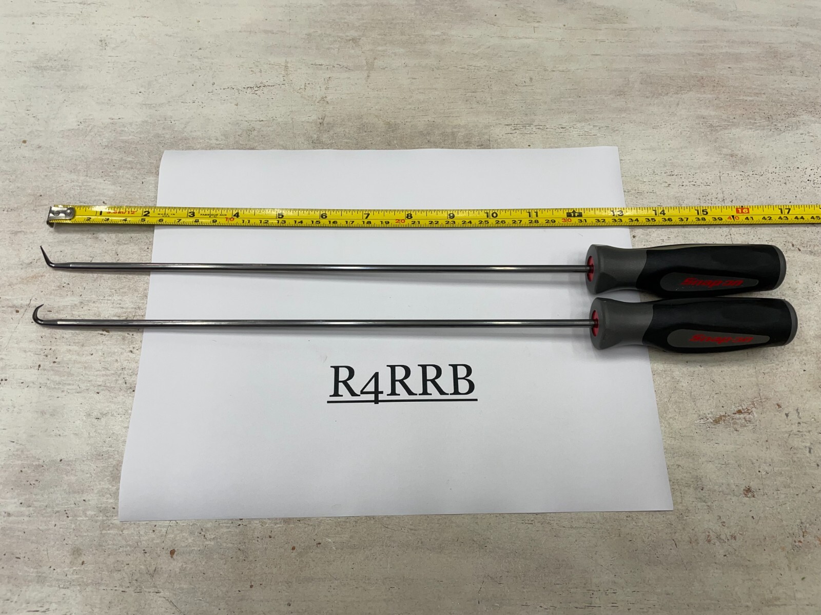 Snap-on Tools NEW 4pc DARK TITANIUM Soft Grip Long HD Pick Set SGLASH1204BDT