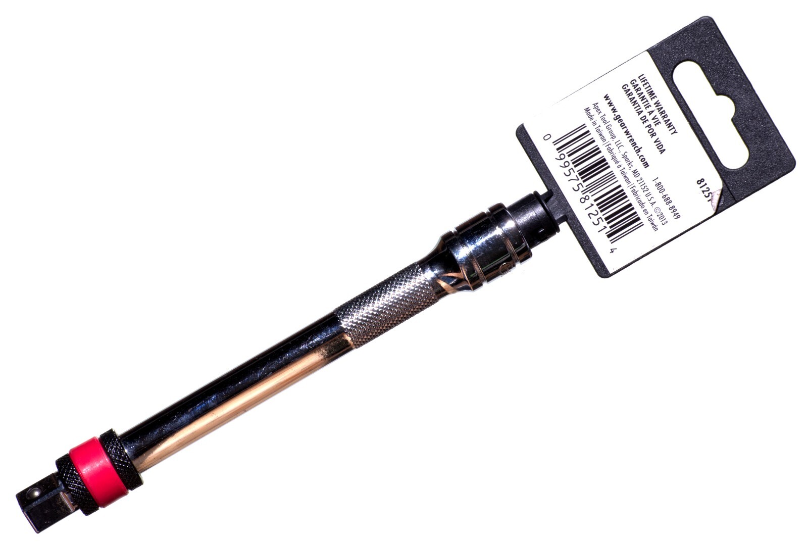 GearWrench 81251 – 6-inch Locking Extension 3/8-Inch Drive – Knurled Shank