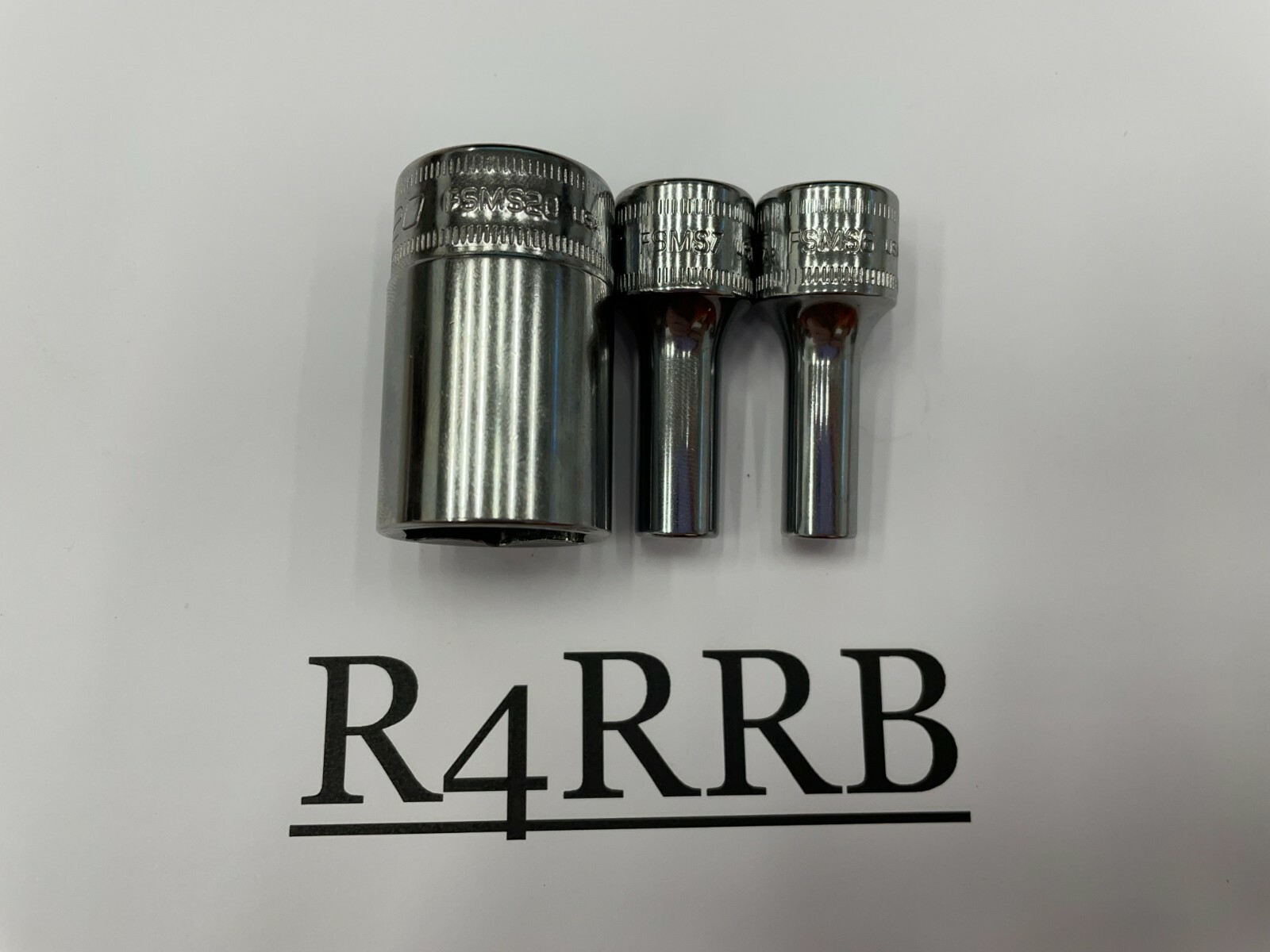 Snap-on Tools USA NEW 3pc 3/8″ Drive Metric 6pt Semi Deep Chrome Socket Lot Set