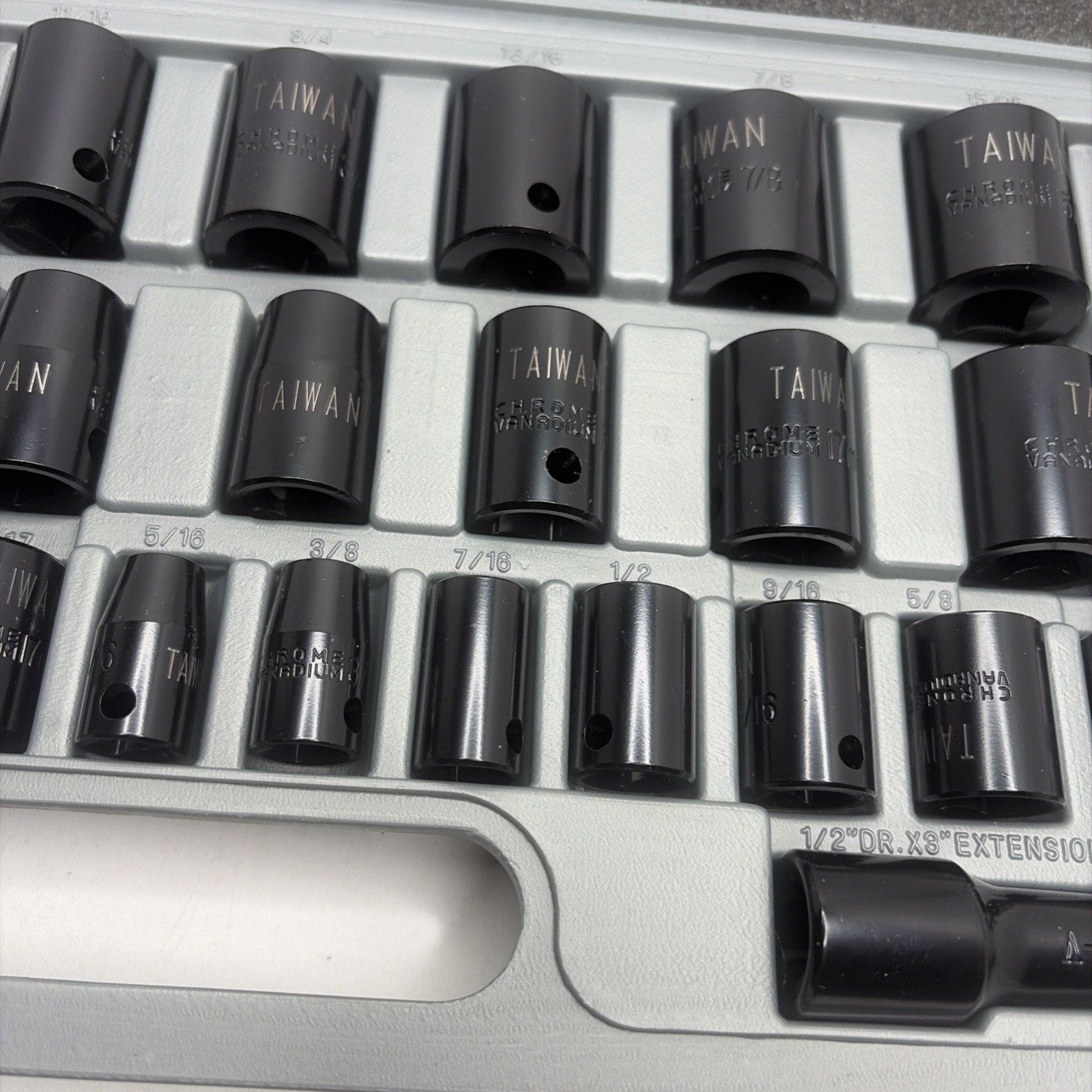 Pittsburgh Combination 38 Piece impact socket Set (SAE-METRIC) 3/8”&1/2”. New