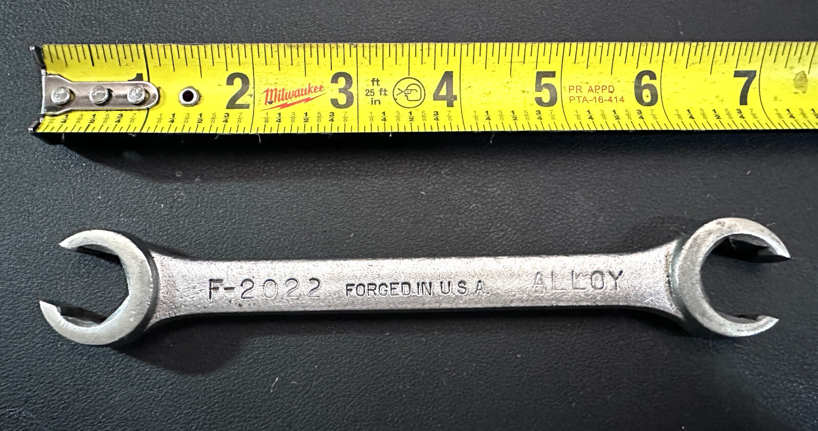 SK Tools F2022 SAE Flare Nut Wrench 5/8 x 11/16-Inch Textured Chrome USA