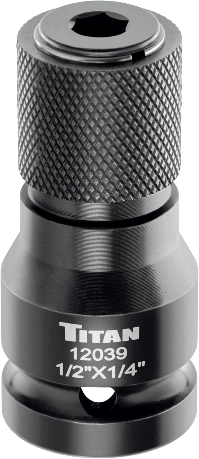Quick Change 1/2″ Drive to 1/4″ Hex Impact Adapter – Chrome Molybdenum Steel