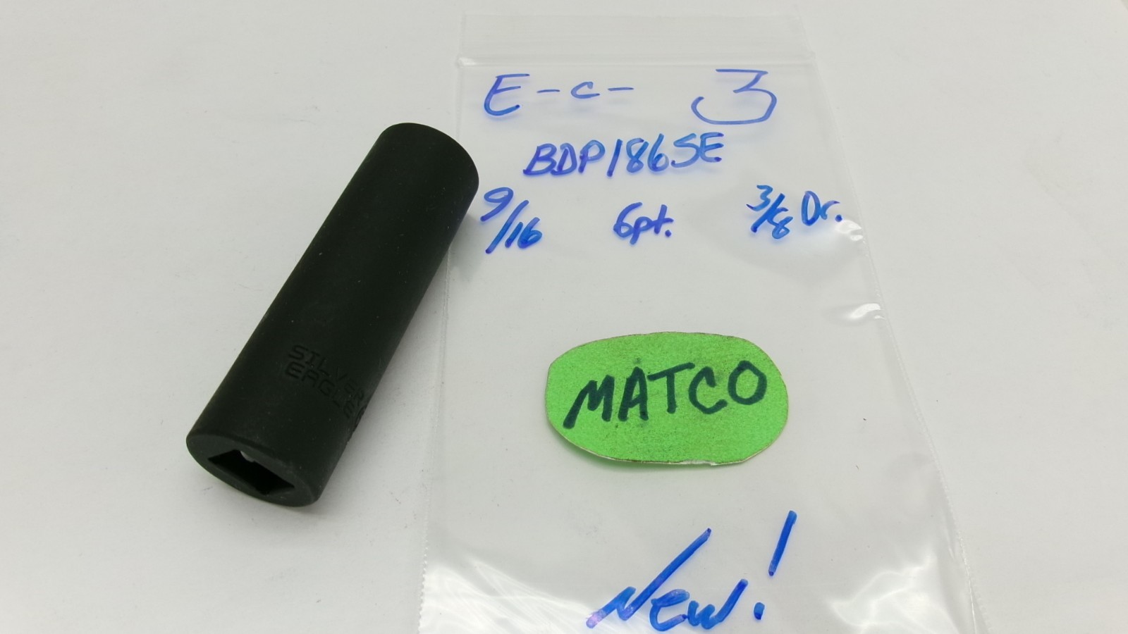 Matco Silver Eagle tools 3/8″ drive 9/16 Deep Impact Socket BDP186SE New!