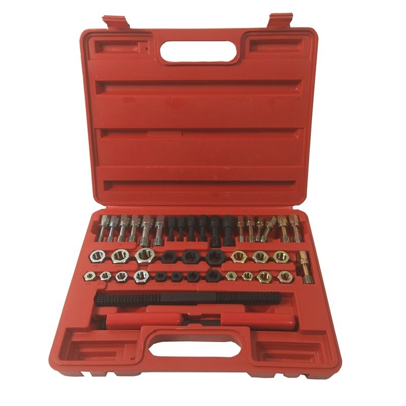 42 Piece Thread Topping Repair Tool Restorer Kit Tapping Die Screw Device