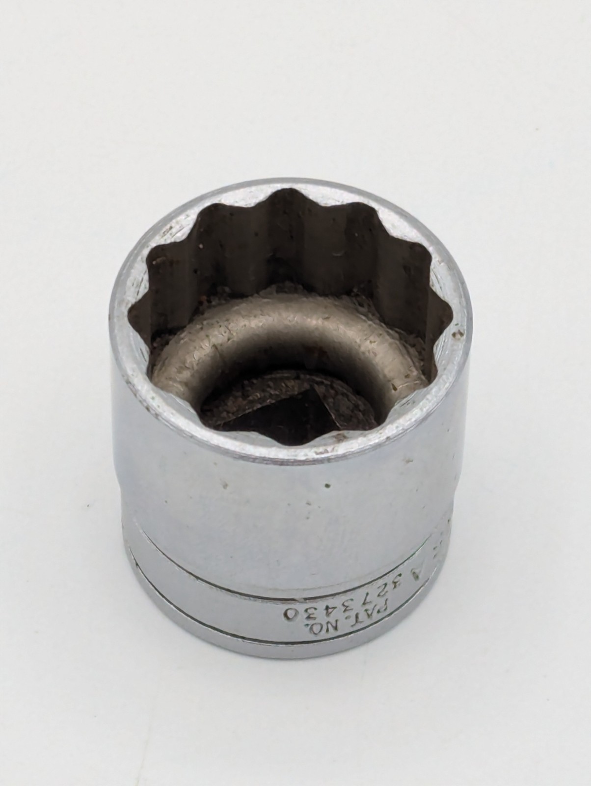 Snap On 3/8″ Drive 7/8″ 12PT SAE Shallow Chrome Socket USA F281 Free Shipping