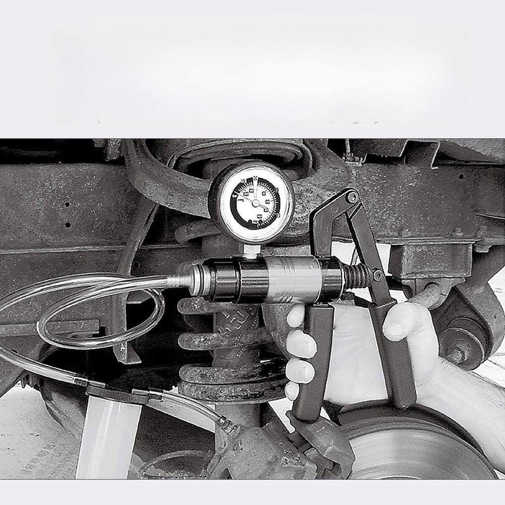 Vacuum Pump Brake Bleeder with 0-40 PSI and 0-20 PSI Dual Range Measurement