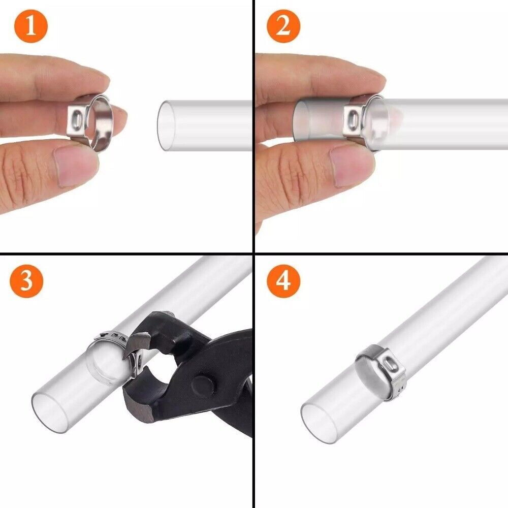 9 Inch Ear Clamp Pliers Pinch Clamp Pliers Ear Hose Clamps Tool Ear Clamp Pincer