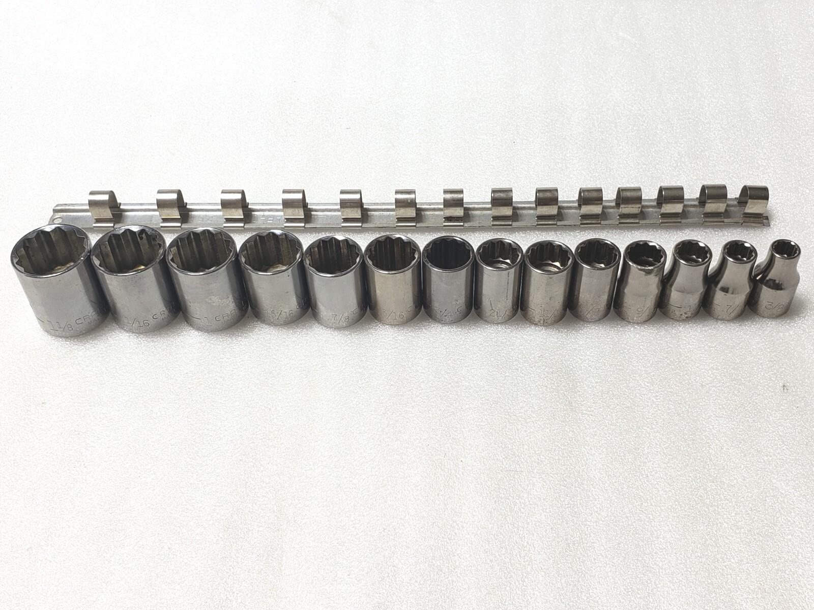 Craftsman SAE 14pc Socket Set, G-Series 1/2 Drive, 3/8″ thru 1-1/8″, USA Nice