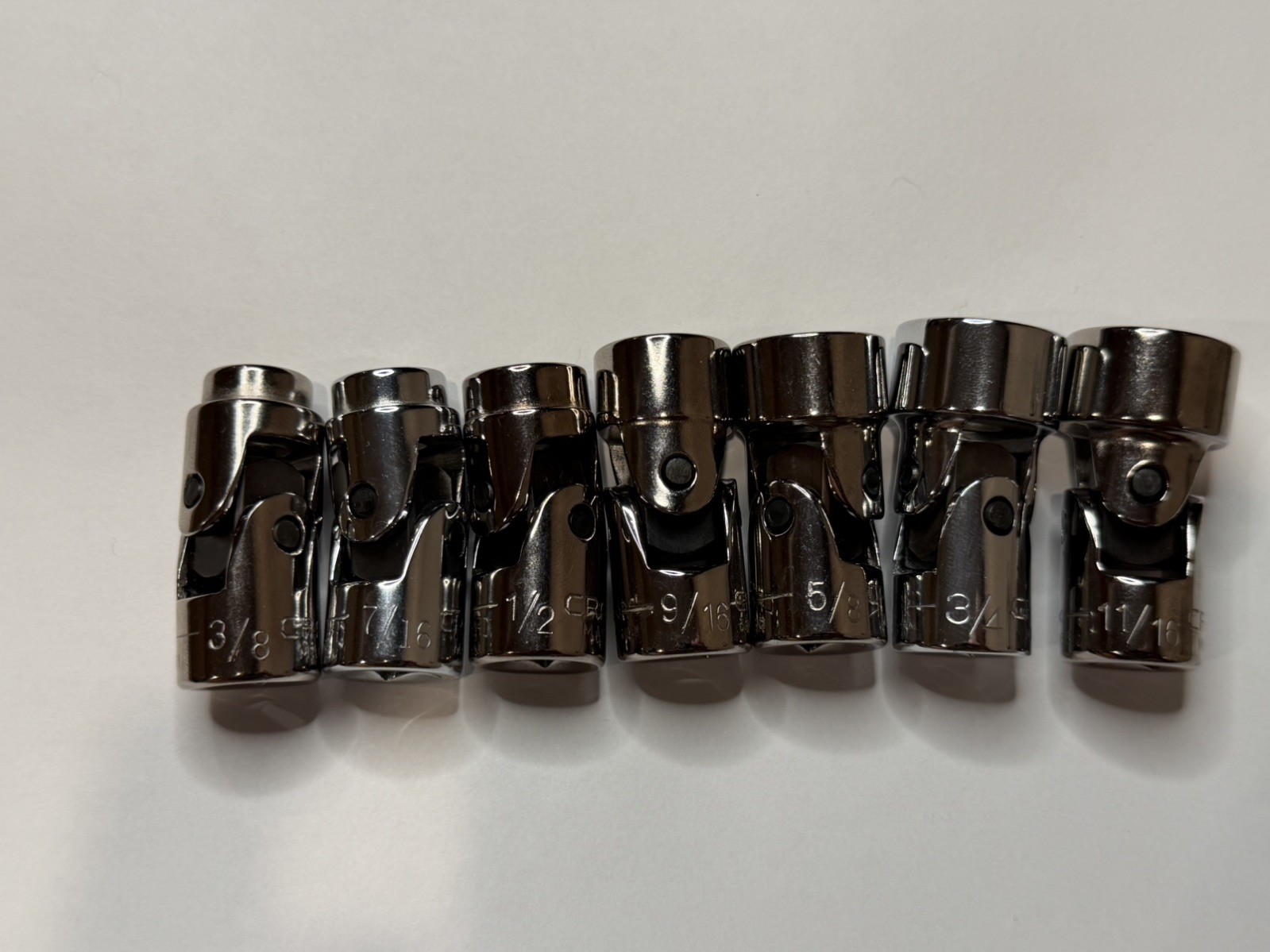 Craftsman 3/8” dr. 13 pc. Universal Swivel Sockets with Rail. Part#s in Desc.