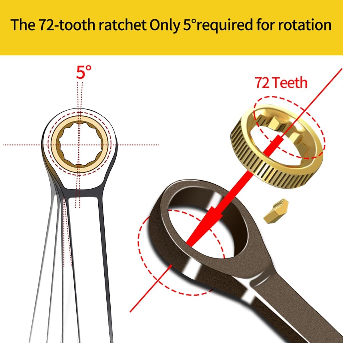 30mm Metric Open End Ratcheting Wrench – Industrial Gear Spanner, Grey Nickel Fi