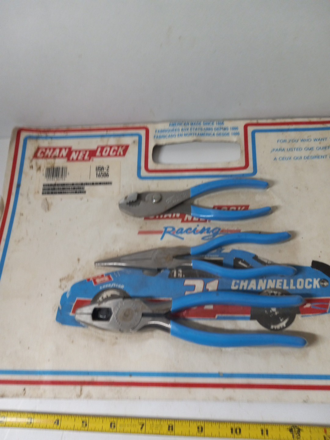 NOS Vintage channellock plier set Racing Series 1980s ( ULTRA RARE )
