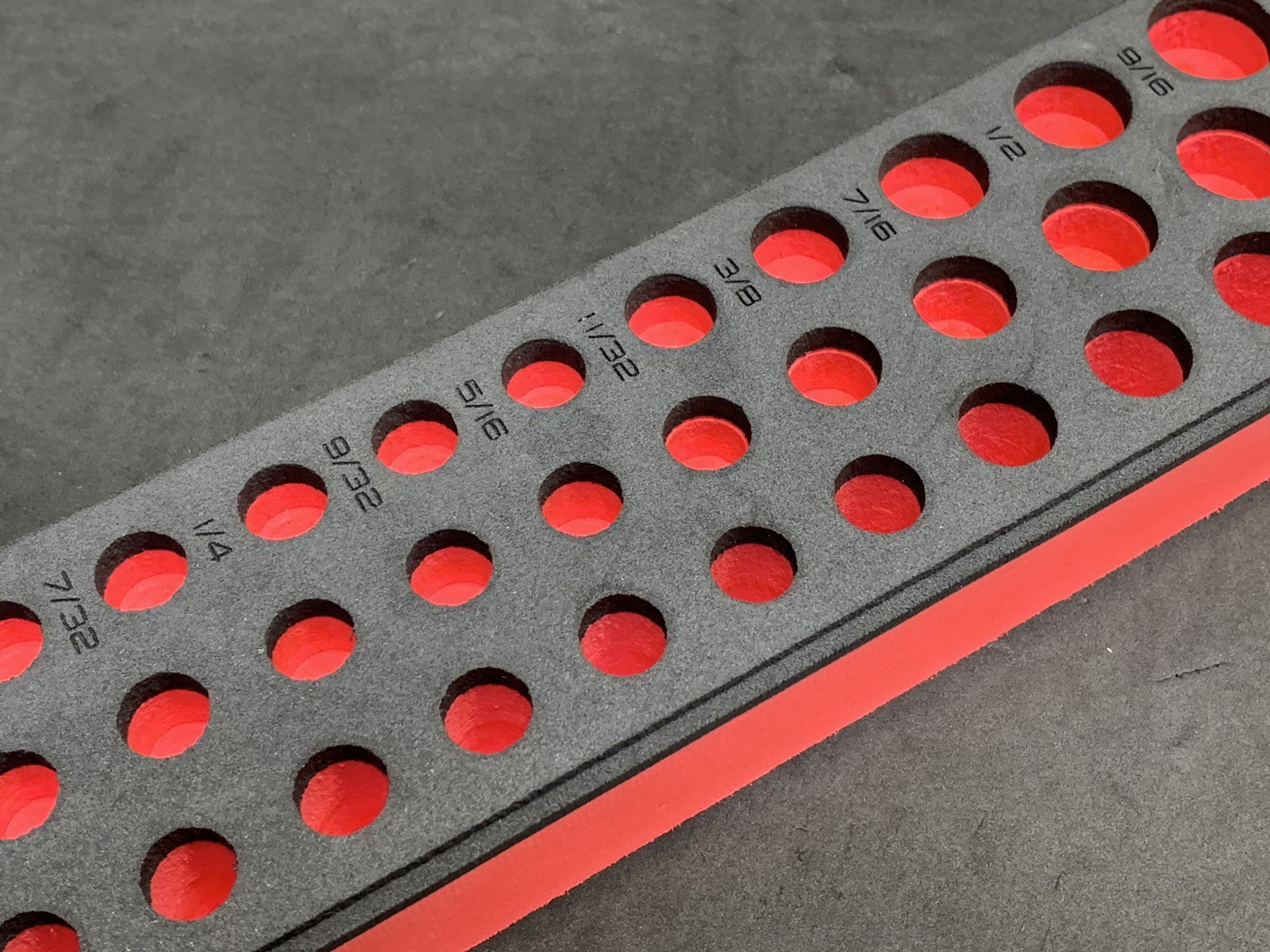 Snap-on Tools RED Foam Tray 39pc 1/4″ Drive SAE Socket Set FMS002BR FOAM ONLY
