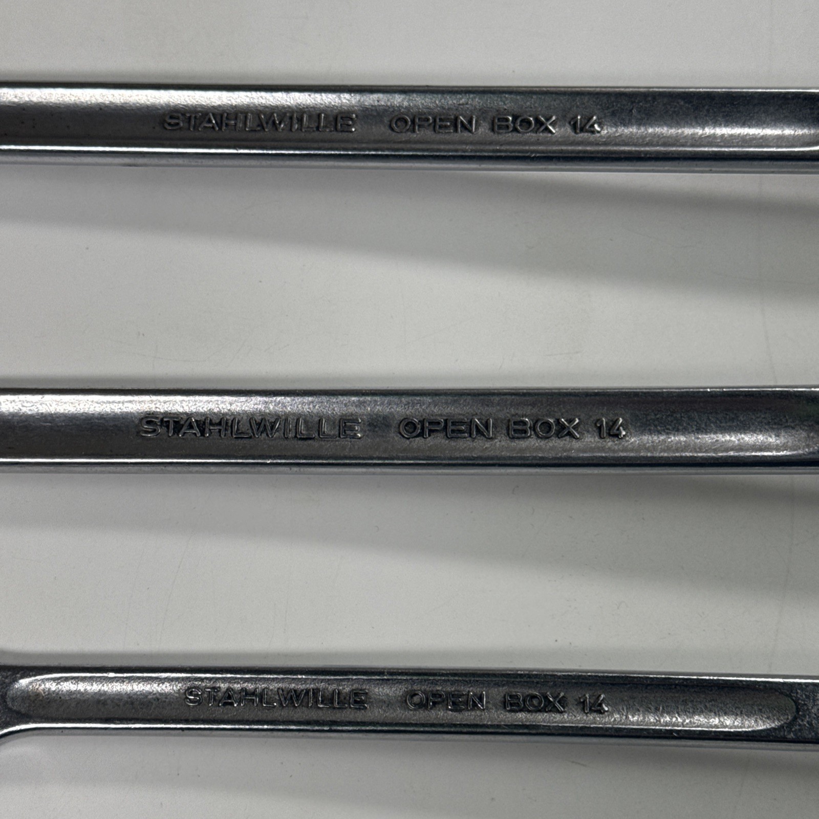 Stahlwille Germany 7 Piece Metric Combination Open Box 14 Wrench Set 11-15 21 22