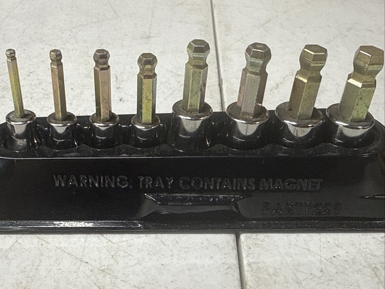 Snap On 8 Piece Metric Ball Hex Socket Set Combination Drive 208EFTABMY
