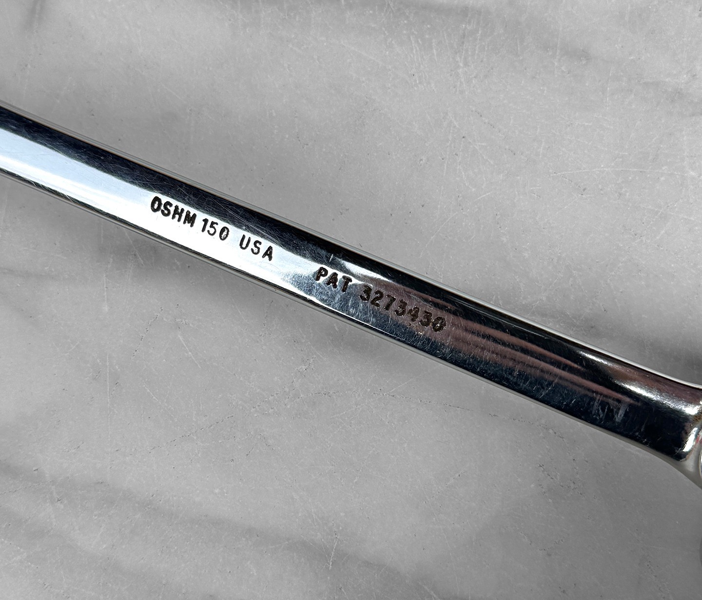 Snap On Tools OSHM150A 15mm Metric Chrome Combination Wrench, 6 Point