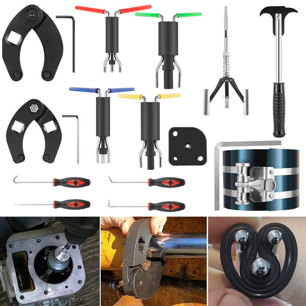 Hydraulic Cylinder Repair Tool Wrench Puller Kit Fit Skid Steers Loader Backhoes