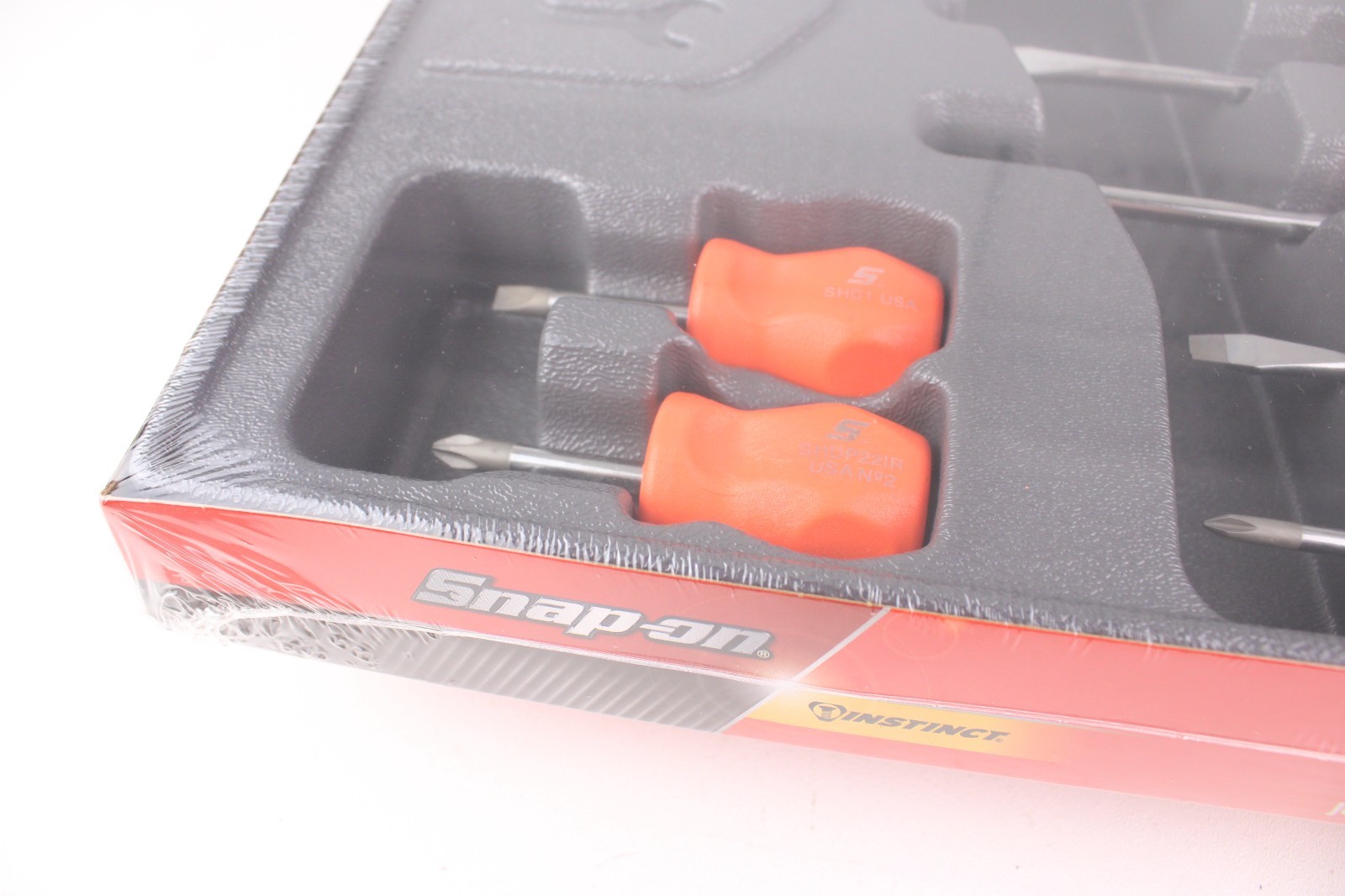 Snap on Tools ORANGE 8pc Soft Grip Screwdrivers Set SGDX80BO NEW SEALED Fre Ship