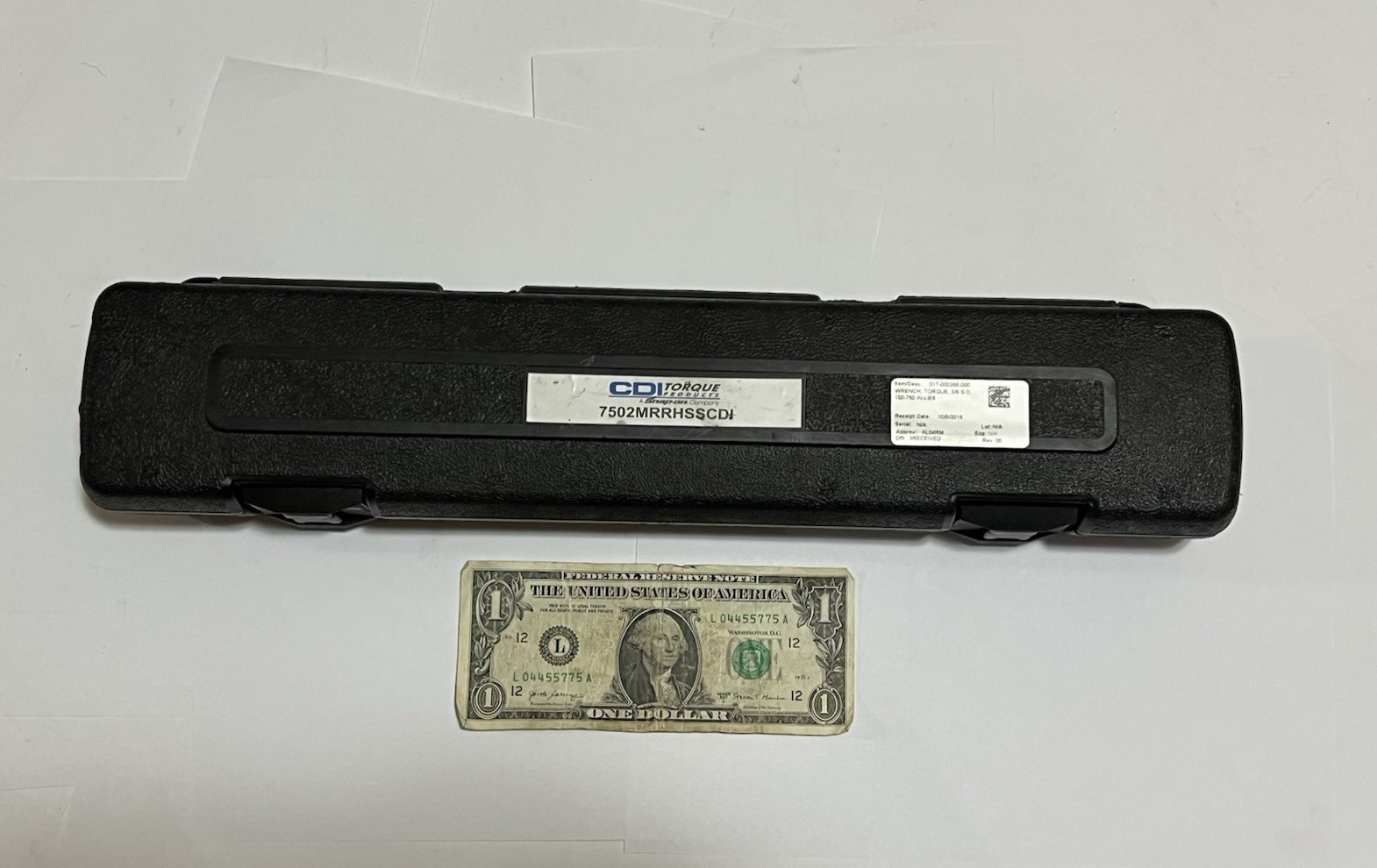 CDI 3/8 Drive Micrometer Torque Wrench Model 7502MRRHSS 100-750 In/Lb w Case USA