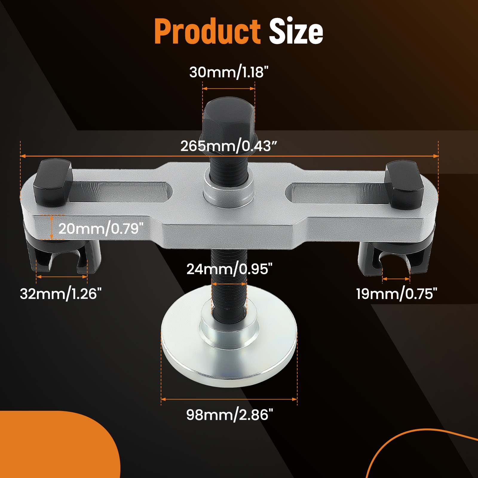 Wheel Hub Removal Tool For Universal Heavy Duty Trucks&Semi-Trailers