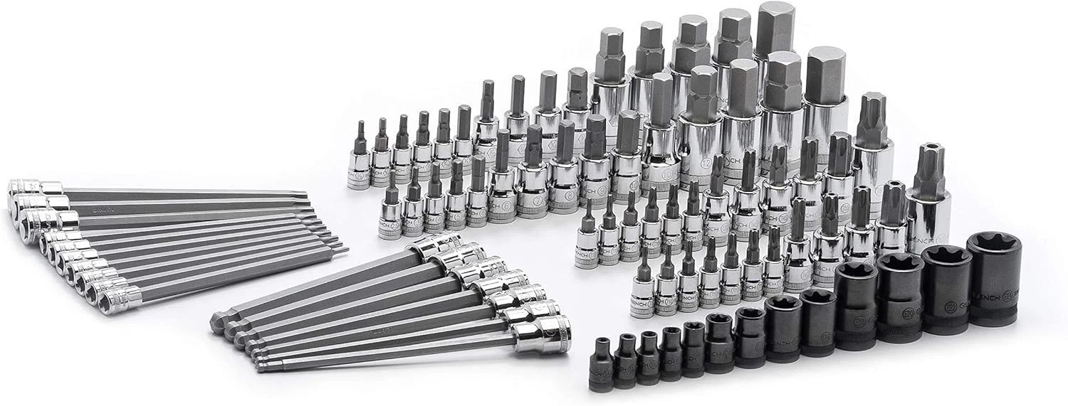 84 Pc. Master SAE/Metric Hex And Torx Bit Socket Set – 80742