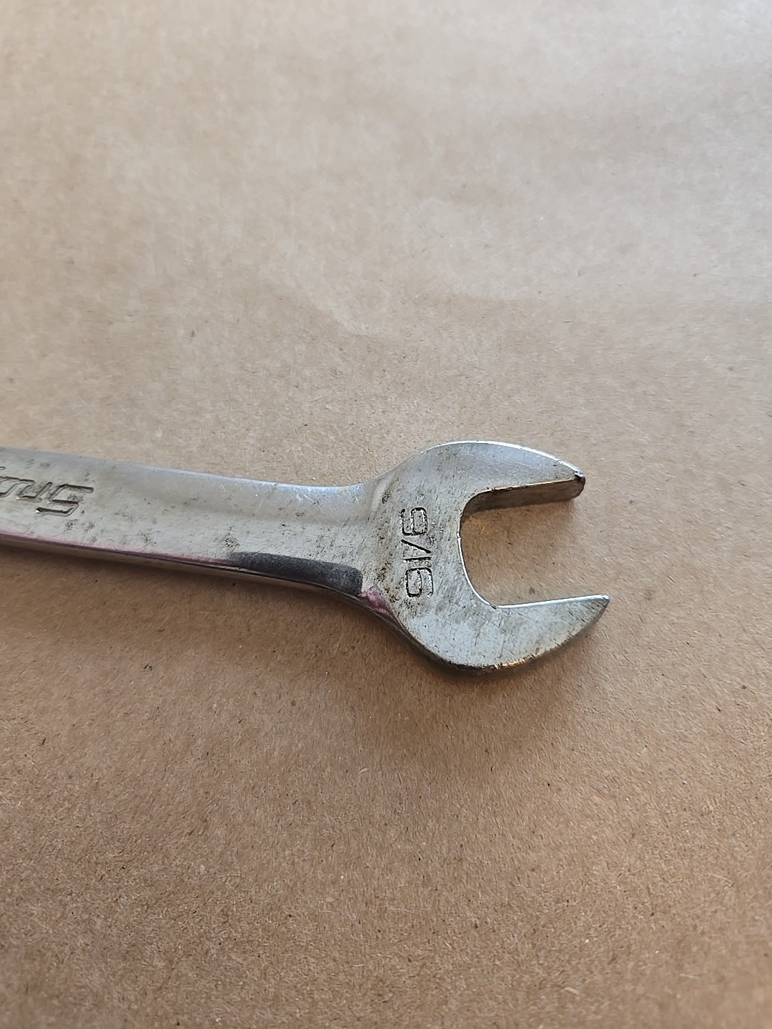 Snap On 9/16″ 12PT SAE Short Chrome Combination Wrench OEX180B
