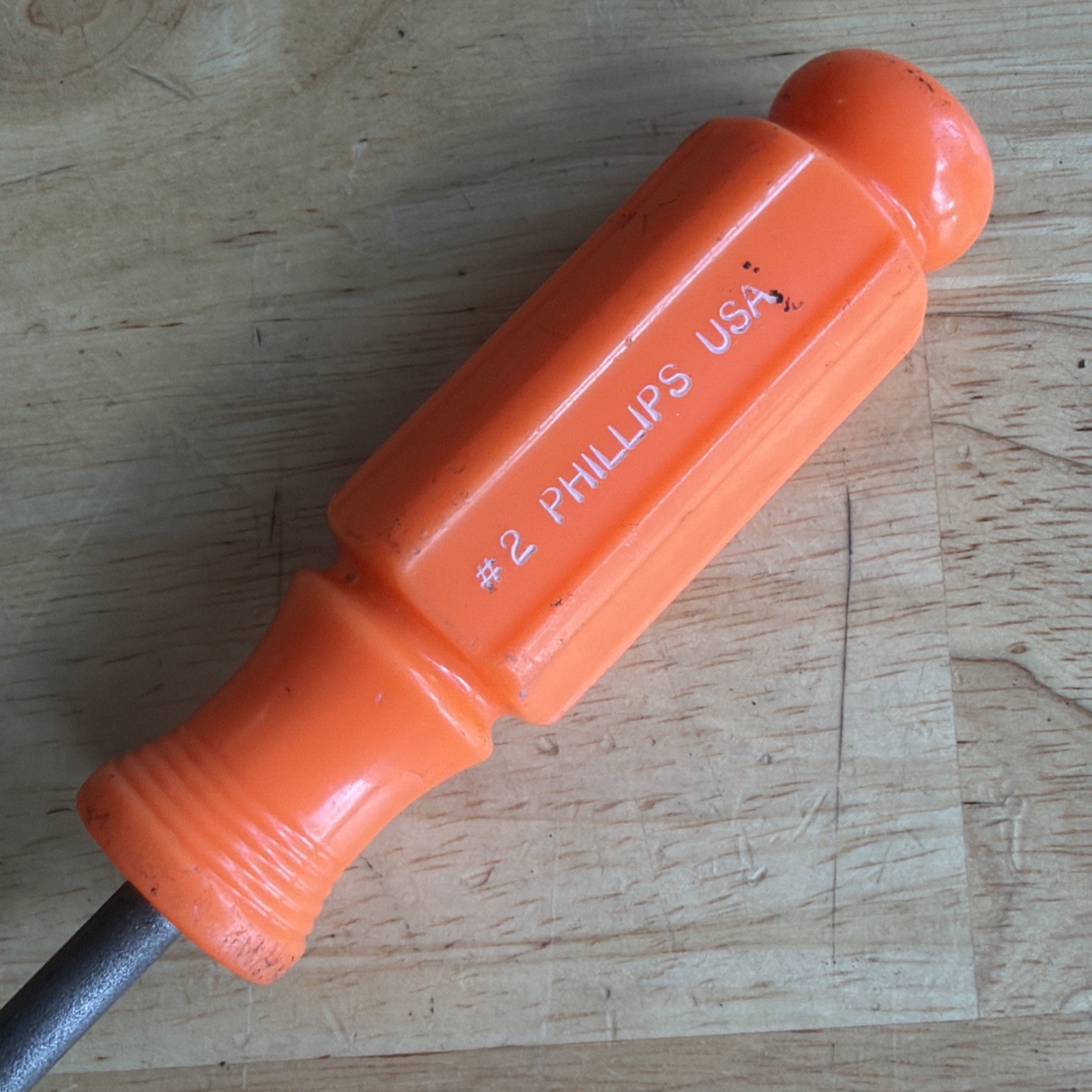 Craftsman P2 No. 2 Phillips Screwdriver Orange Handle 7.75″ OAL H WF 41555 USA