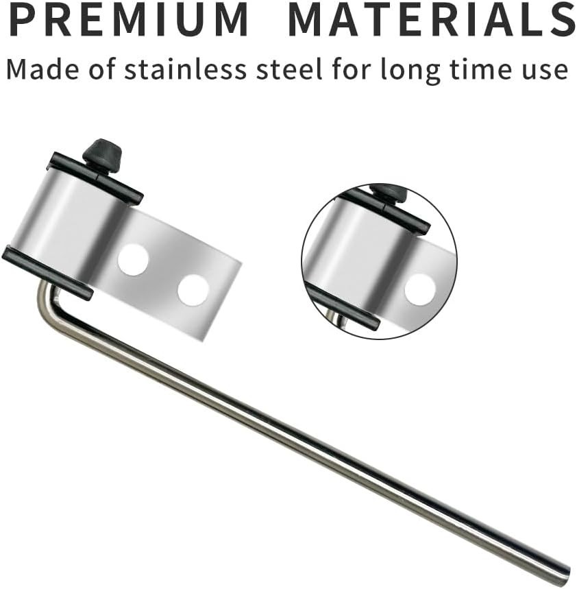 4 Pack Universal Stainless Steel Exhaust Hanger Rod Weld On Heavy Duty Exhaus…